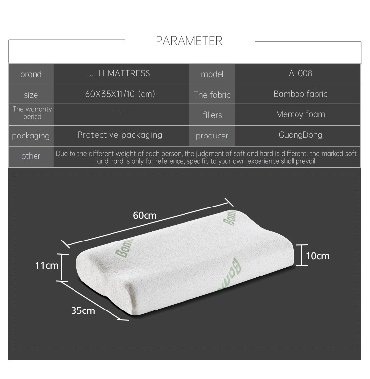  JLH Mattress 弾力性のある竹製低反発枕メーカー 8