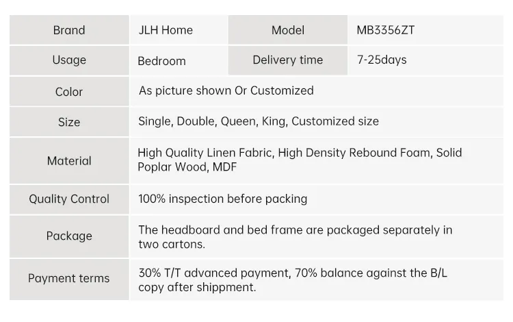  JLH Mattress fabricantes de camas trineo tapizadas 3