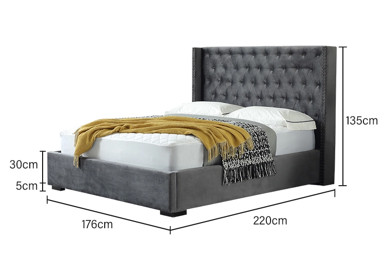  JLH Mattress 弾力性のあるビジネスに最適な白い布張りのベッド 7