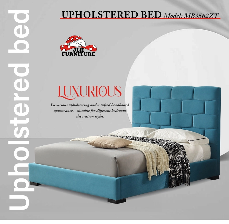  JLH Mattress 弾力性のある最新の布張りシングルベッド工場 2