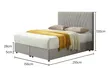 Nueva cama tapizada de tamaño completo para negocios o casa de huéspedes. 7