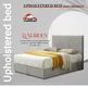 Nueva cama tapizada de tamaño completo para negocios o casa de huéspedes. 2