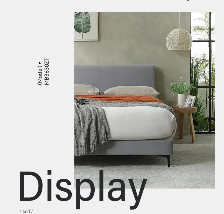 New full size upholstered bed factory for home 9