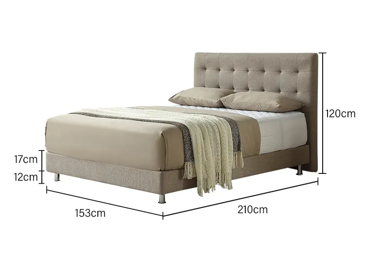 JLH Mattress upholstered headboard full bed company delivered easily 7