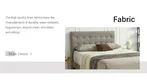JLH Mattress upholstered headboard full bed company delivered easily 4