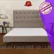 CJ-7 | JLH Modern Adjustable Fabric Wooden Bed Frame / Easy Assembly / Strong Wood Slat Support 1
