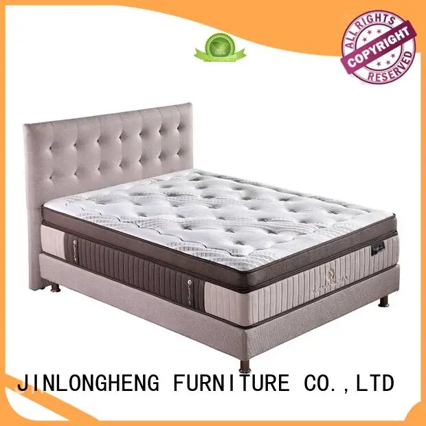 JLH quiet innerspring coil mattress High Class Fabric for guesthouse 1