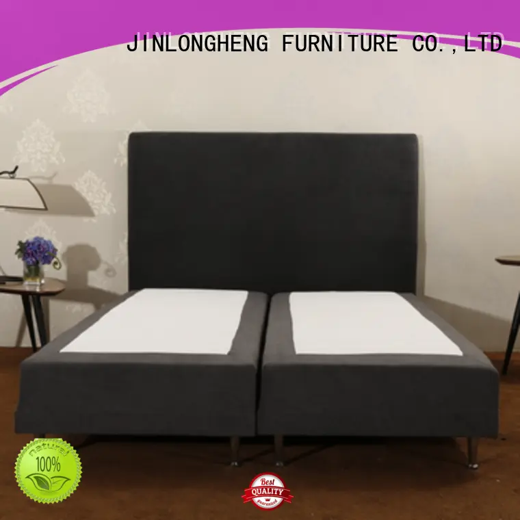JLH black leather headboard for business with elasticity 1