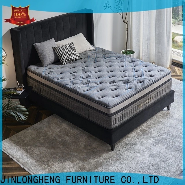 Matelas à ressorts ensachés en gros JLH avec dessus en latex Fabricants personnalisés 1