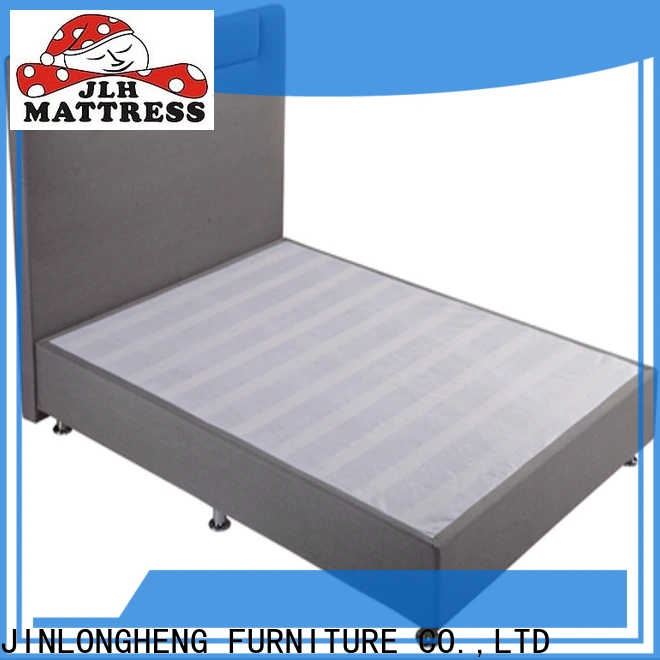 JLH Mattress 柔らかさを備えた白い布張りのヘッドボード 1
