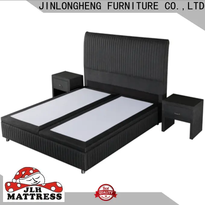 JLH Mattress Top white upholstered bed factory for tavern 1