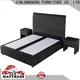 JLH Mattress Top white upholstered bed factory for tavern 1