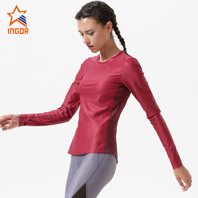 Ingorsports Women Custom Sports Tee Shirts Design Sweatshirt Y1921F02 3