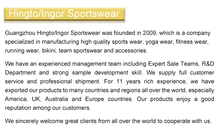 INGOR custom womens yoga outfits marketing for gym 8