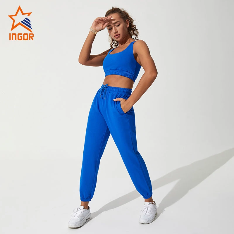 Ingorsports Custom Logo Sexy Sports Gym Yoga Leggings For Women Fitness Wear Gym Clothes Sportswear Yoga Set 1