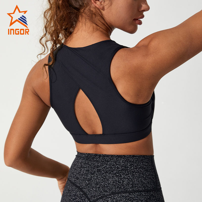 Ingorsports Custom High Waisted Yoga Leggings And Sports Bra Set Compression Gym Tight Pants Wear Women Fitness Sets1 5