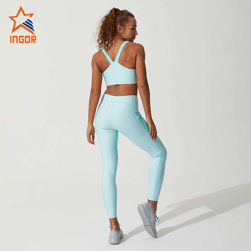 Ingorsports Wholesale Ladies Gym Sports Wear Athletic Workout Suit Oem Custom Women Fitness Matching Yoga Set1 5