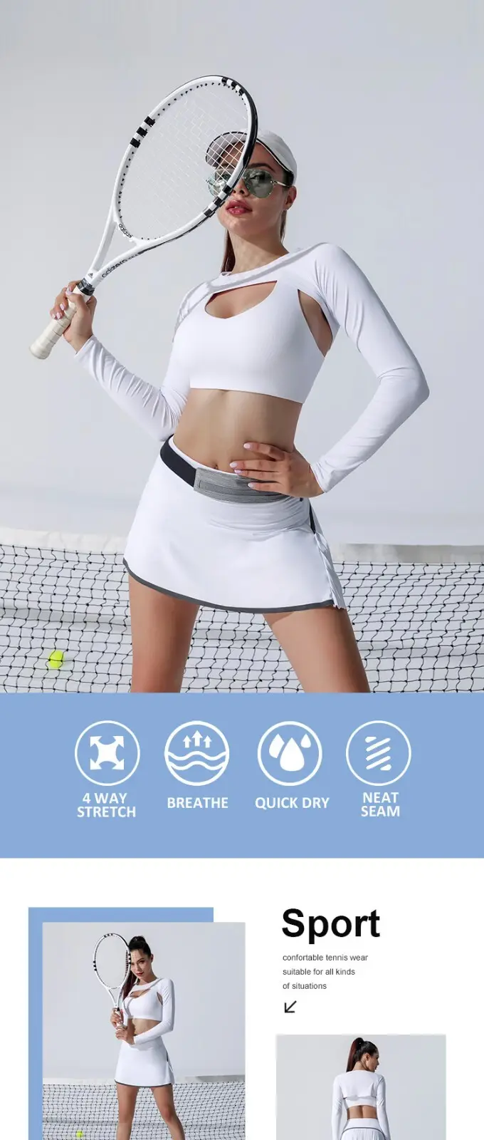 INGOR woman tennis clothes solutions for women 2