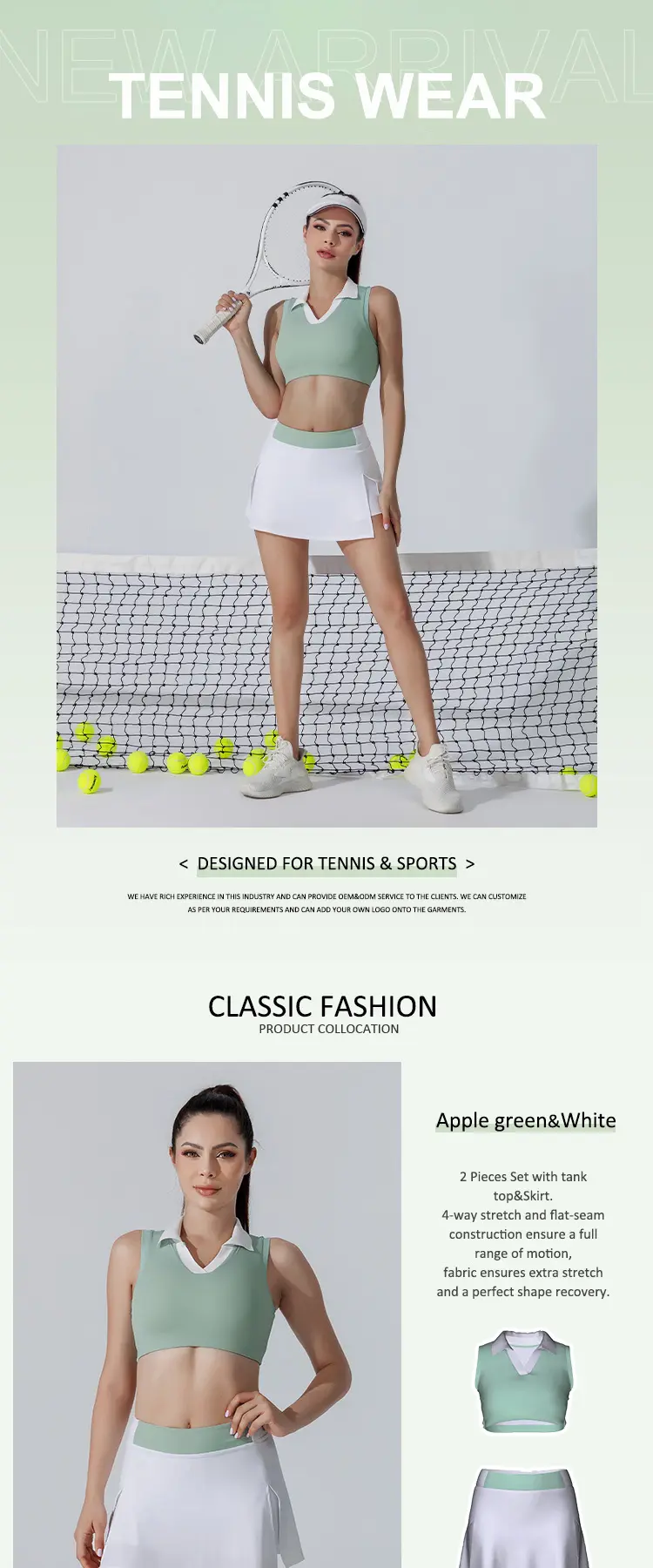 personalized tennis clothes woman owner for sport 2