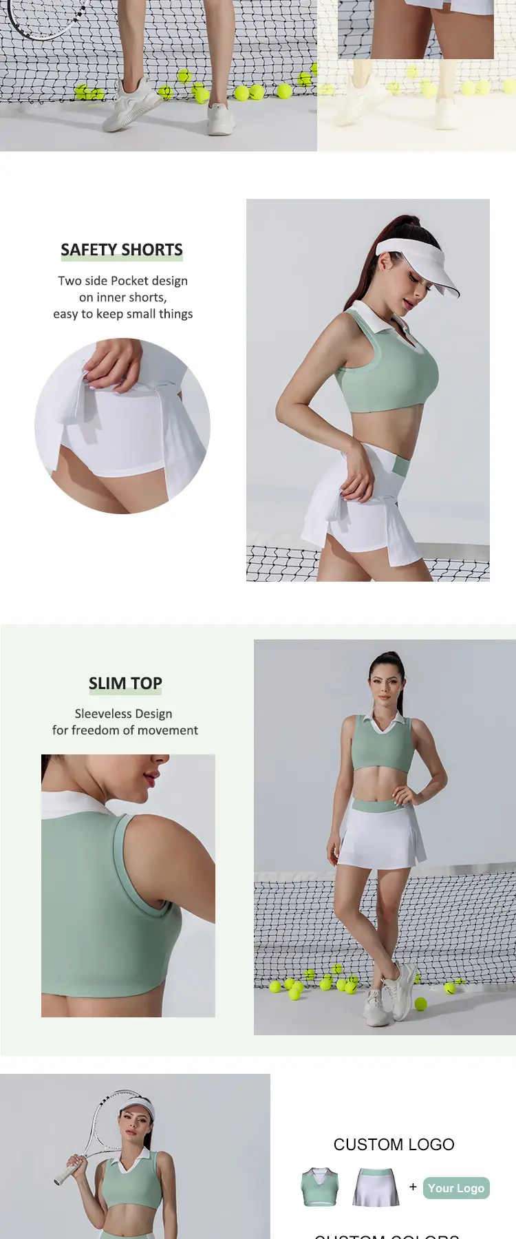 personalized tennis clothes woman owner for sport 4