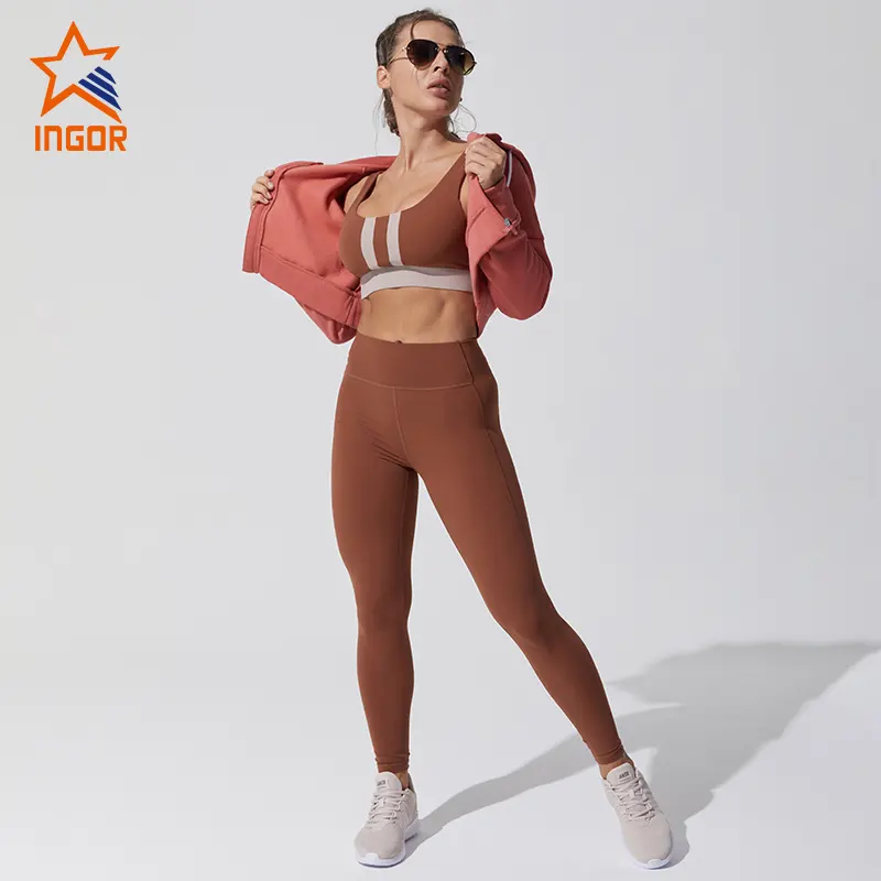 INGOR fashion hot yoga attire bulk production for sport 4