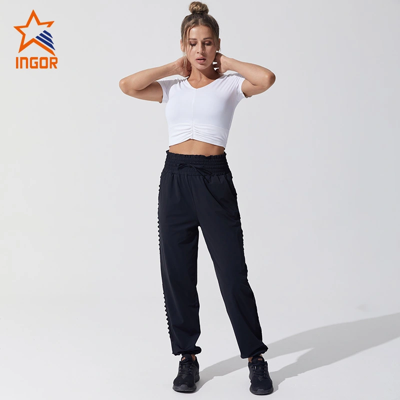 Ingorsports Fitness Damen Yoga Nahtlose Gym Leggings Tank Top Sport Sets Sportbekleidung 1