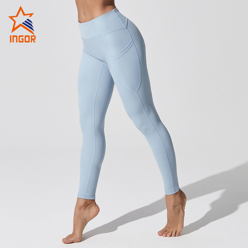 Ingorsports Women Ladies Yoga Pant Leggings Tights Gym Wear and Sport Bra Set Yoga Activewear 10