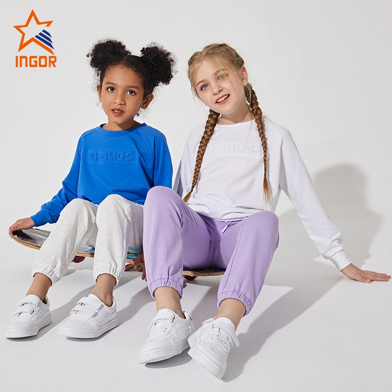 Ingorsports OEM niños Fitness gimnasio entrenamiento personalizado de alta calidad al por mayor niños ropa deportiva atlética activa 1