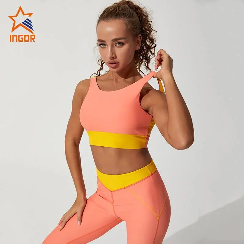 Ingorsports OEM ODM Custom Großhandel Damen-Sport-BH mit hoher Unterstützung, Fitness-Yoga-BH 1