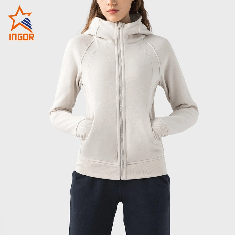 Giacca sportiva da allenamento da donna Ingorsports con cerniera per l'autunno 1