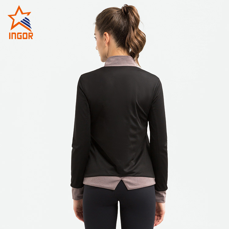 Ingorsports Women Custom Seamless Super Elastic Crop Sports Jacket 6