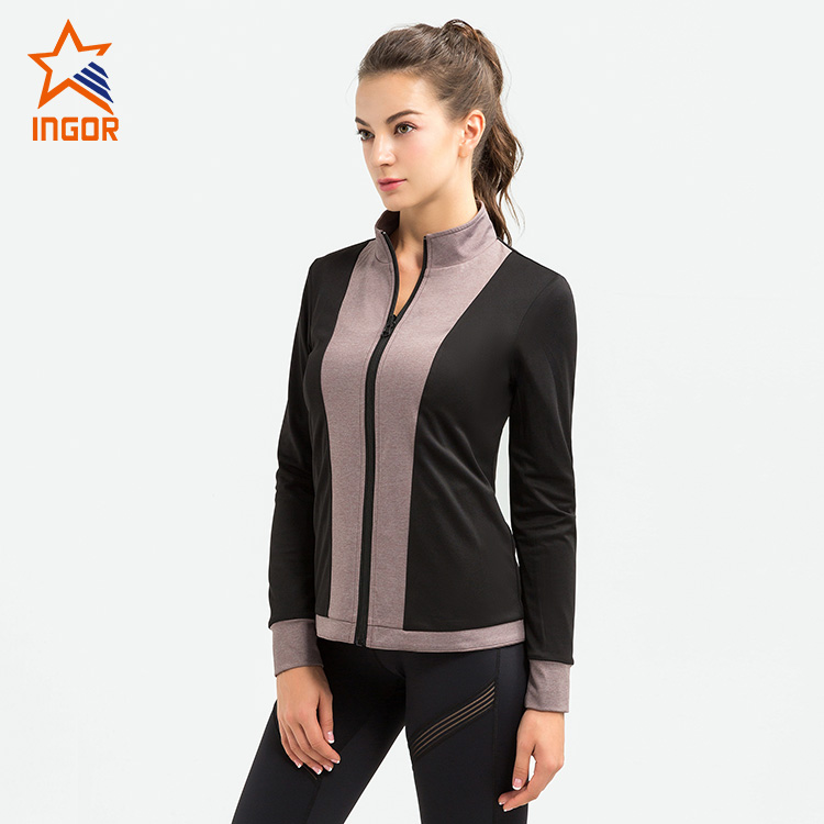 Ingorsports Women Custom Seamless Super Elastic Crop Sports Jacket 7