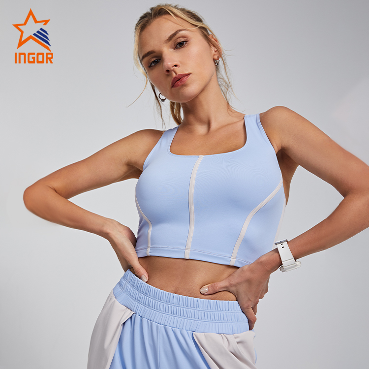 Ingorsports Sustainable Workout Clothes Women Recycled Fabric Custom Wholesale Sports Bra 1