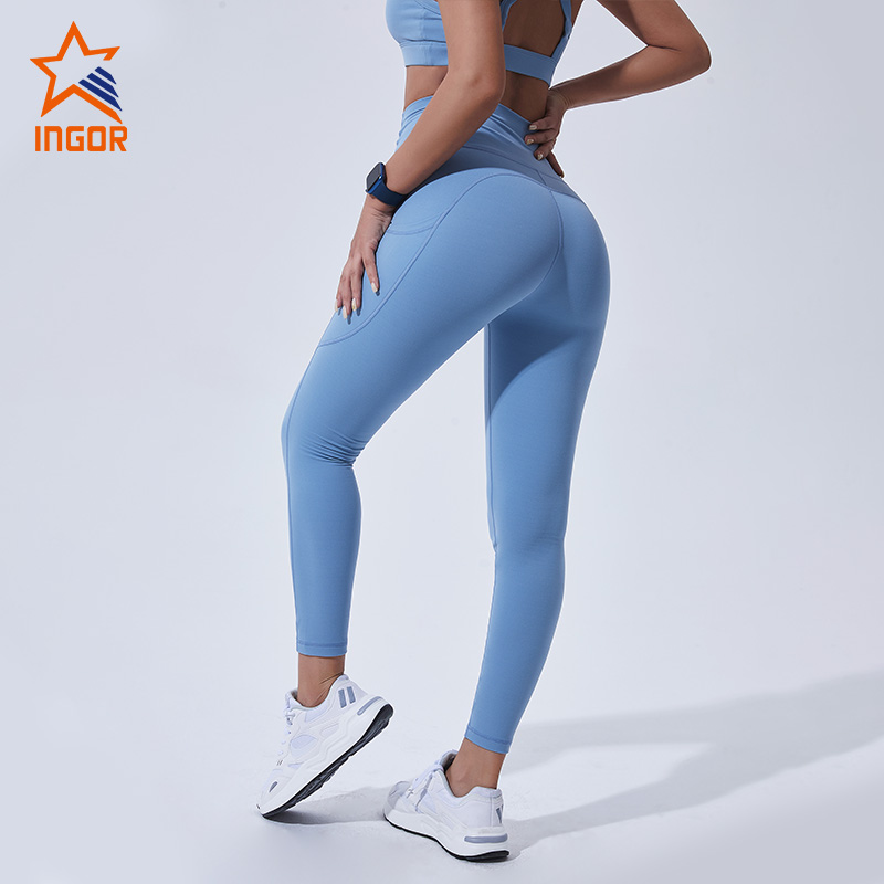 Ingorsports Custom Cross Back Yoga Bra & Legging Pant Set 8