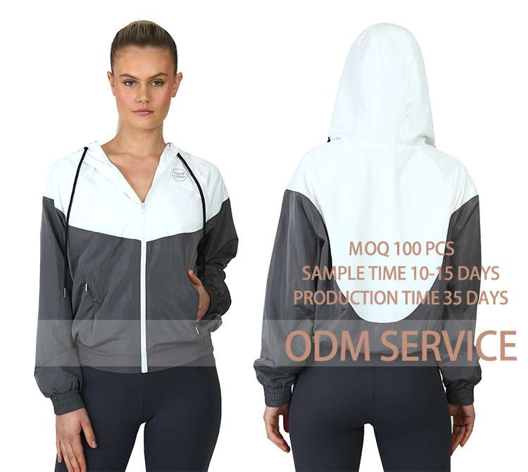 Ingorsports Women Custom Active Running Fitness Loose Coat Fashion Zip Up Sweatshirt Hoodies Jacket 7