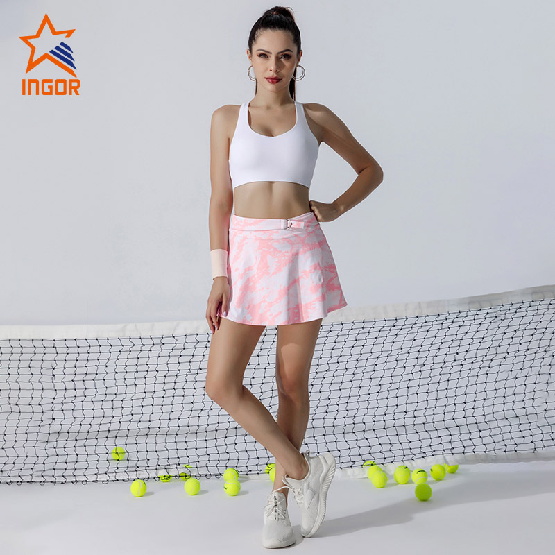 Ingorsports Tennis Skirts Adjust Waistband Two Side Pockets On Inner Short Custom Activewear 6