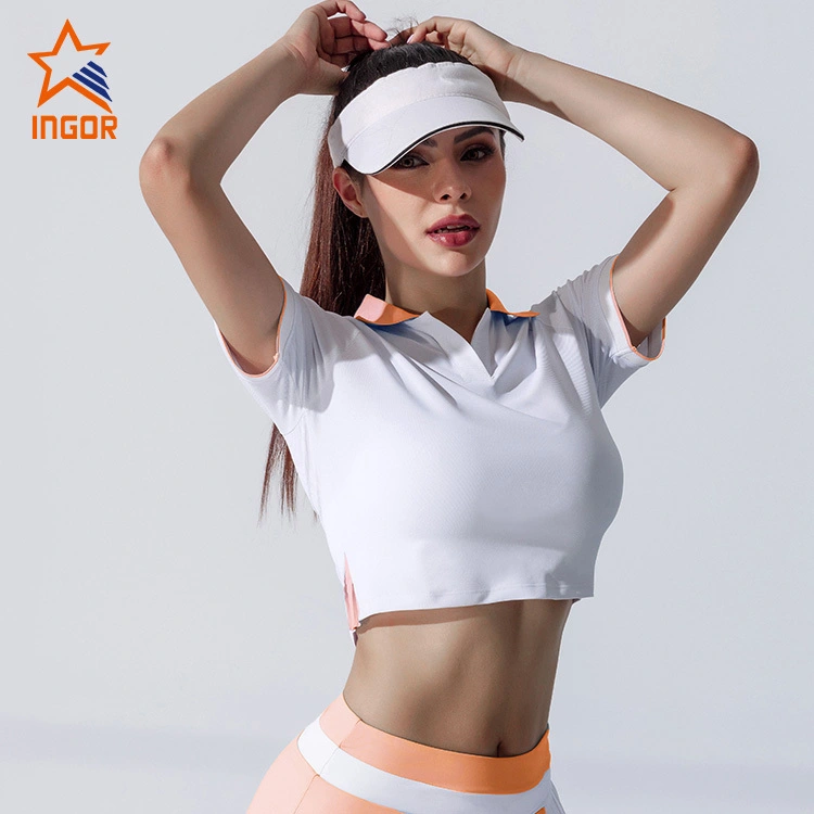 T-shirt corta da tennis per abbigliamento fitness personalizzato Ingorsports per abbigliamento sportivo da allenamento 1