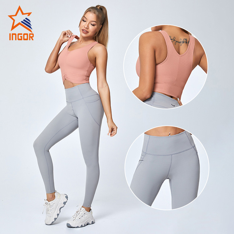 Ingorsports Custom Sports Wear – Workout-Fitness-Yoga-BH aus Jacquard-Stoff 8