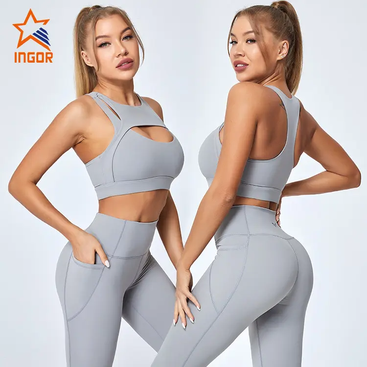 INGOR adjustable cotton on sports bra to enhance the capacity of sports for girls 3