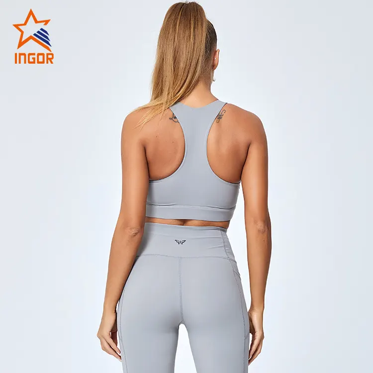 INGOR adjustable cotton on sports bra to enhance the capacity of sports for girls 2