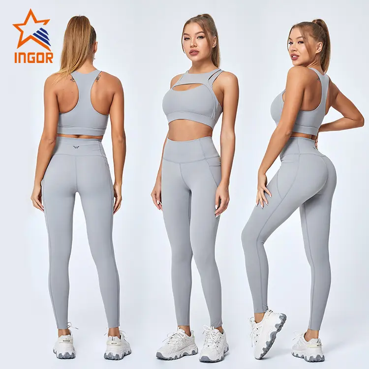 INGOR adjustable cotton on sports bra to enhance the capacity of sports for girls 5