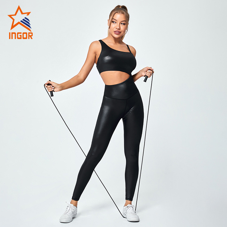 Ingorsports Private Label Activewear Supplier One Piece Suit Yoga Set For Women 2