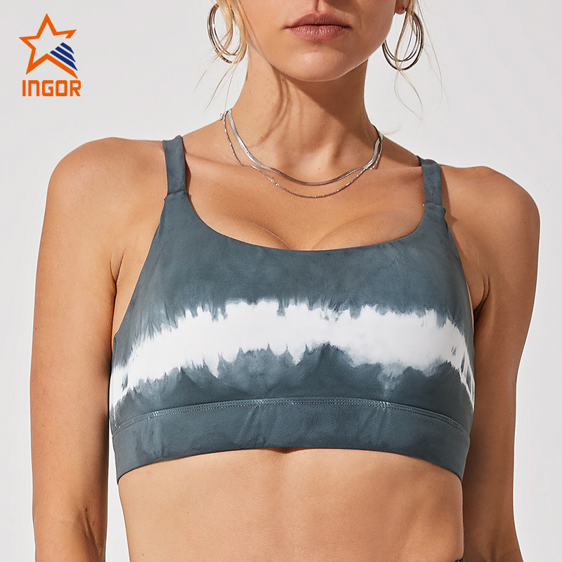 Ingorsports Wholesale Sports Wear Tie Dye Design Bra With Removable Padding 2