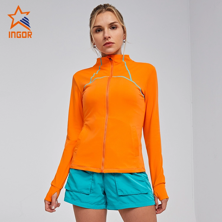 Ingorsports Custom Fitness Apparel Kontrast-Nählinienfarbe & Slim-Fit-Schnittjacken 1