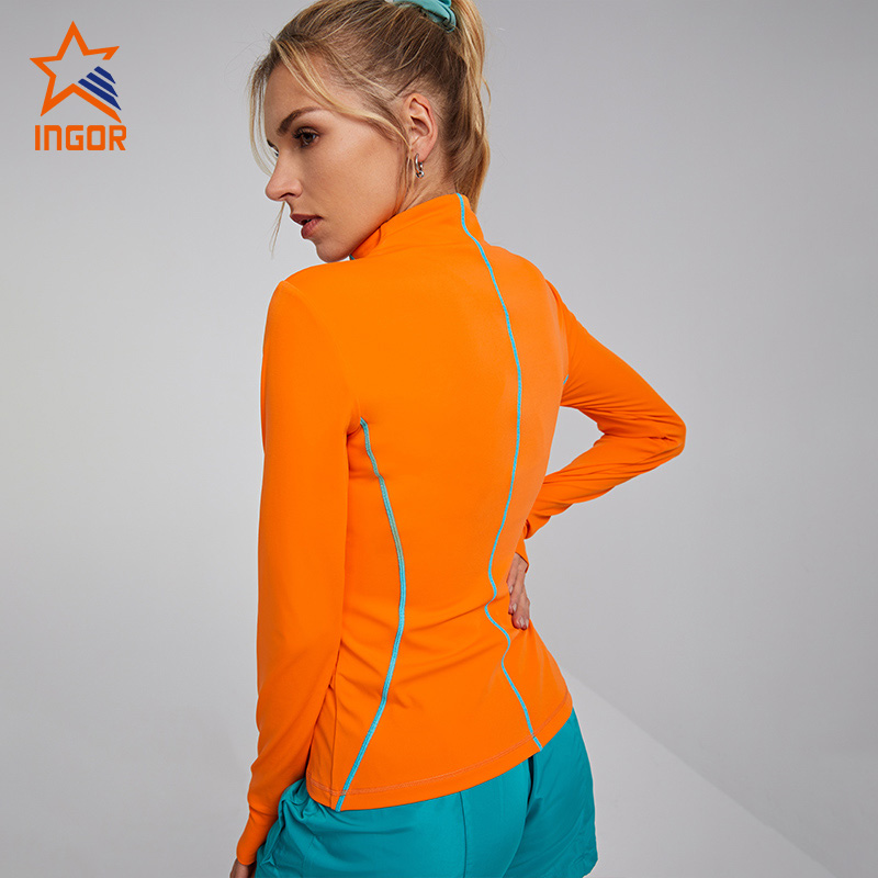 Ingorsports Custom Fitness Apparel Contrast Sewing Line Color & Slim Fit Cutting Jackets 4