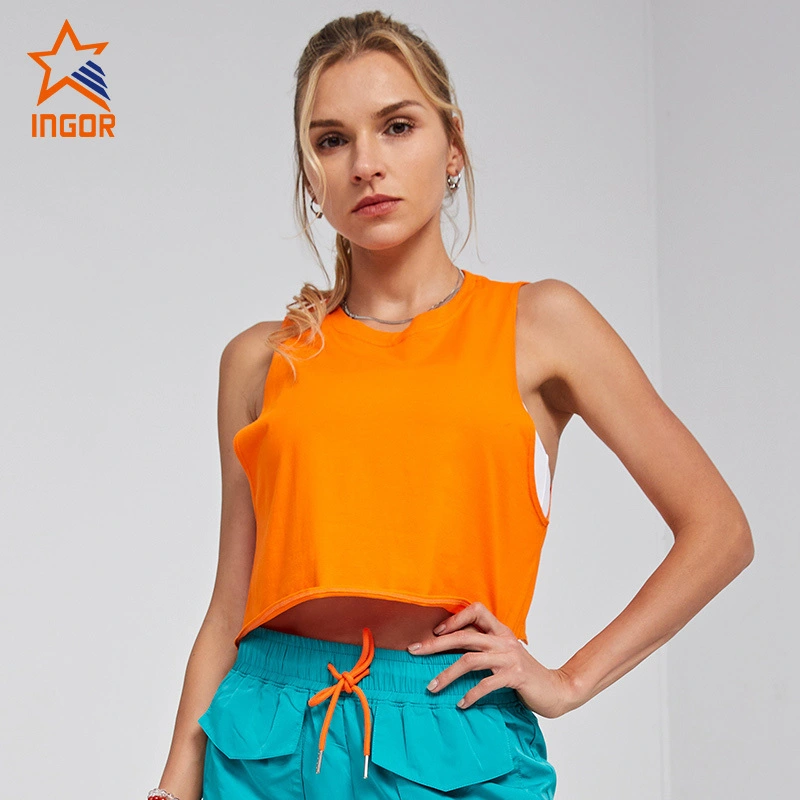 Ingorsports Gym Wear Fabricantes Chaleco de mujer para yoga Running Fitness Wear 1