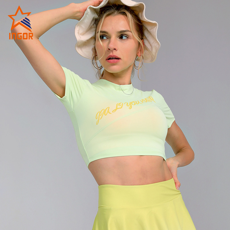Camiseta corta para mujer del fabricante de ropa deportiva Ingorsports 1