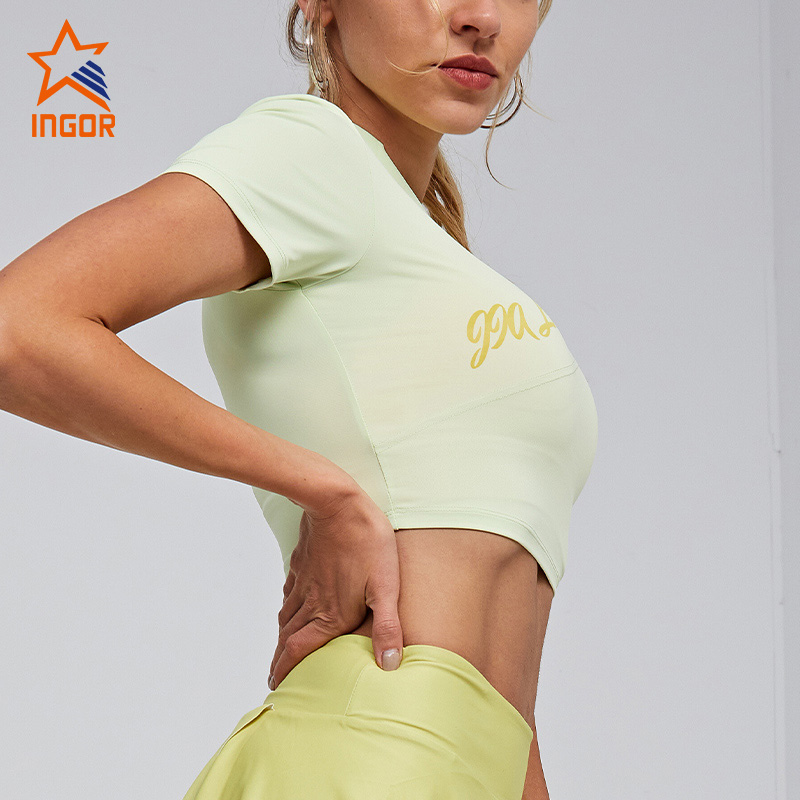 Camiseta corta para mujer del fabricante de ropa deportiva Ingorsports 7