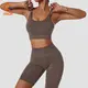 Ingor Sportswear Custom Fitness Apparel Butt Lifting Yoga Shorts Elastic High Waist Running Fitness Shorts Tight Seamless Sports Shorts4 4