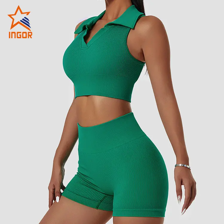 Ingor Sportswear Custom Fitness Apparel Butt Lifting Yoga Shorts Elastic High Waist Running Fitness Shorts Tight Seamless Sports Shorts2 3
